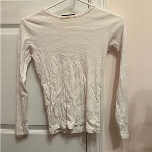 Brandy Melville Cream Long Sleeve Top